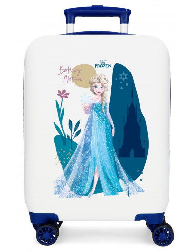 4011324 ABS SUITCASE 50CM 4W. FROZEN BOLD BY NATURE WHITE